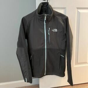The North Face Charcoal Gray Zip Front Fleece Jacket Size XS